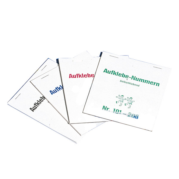 Aufklebenummern zur Gewinnauszeichnung 100 Stück